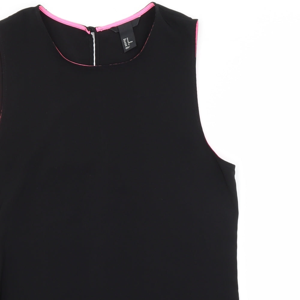 H&M Womens Black   Basic Blouse Size 14