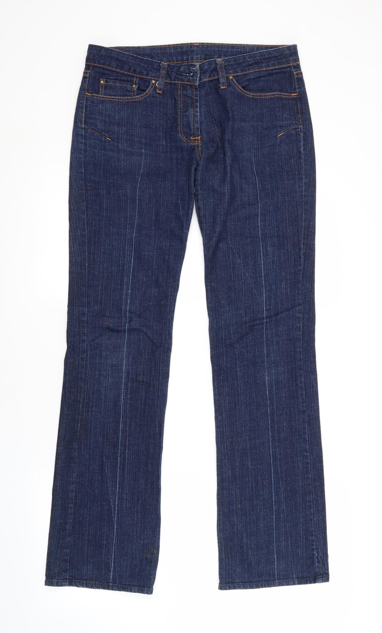Preworn Womens Blue   Straight Jeans  L32 in
