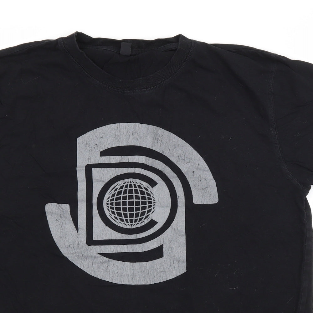 Preworn Mens Black    T-Shirt Size M