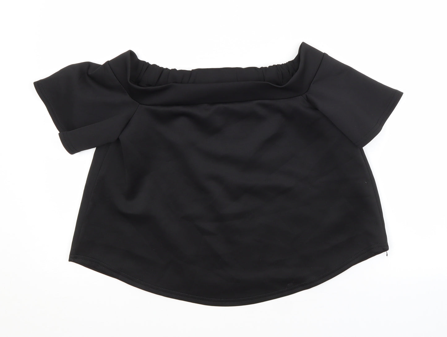 Boohoo Womens Black   Basic Blouse Size 6