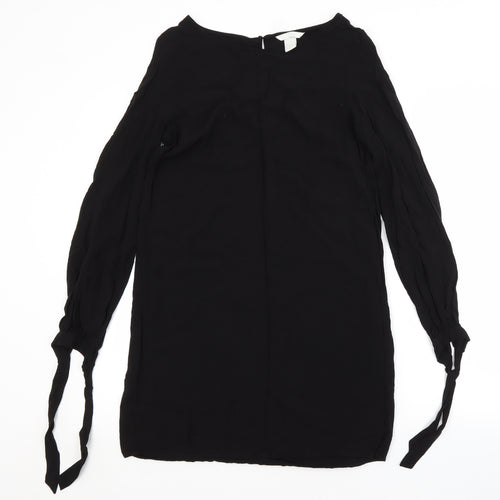 H&M Womens Black   T-Shirt Dress  Size 6