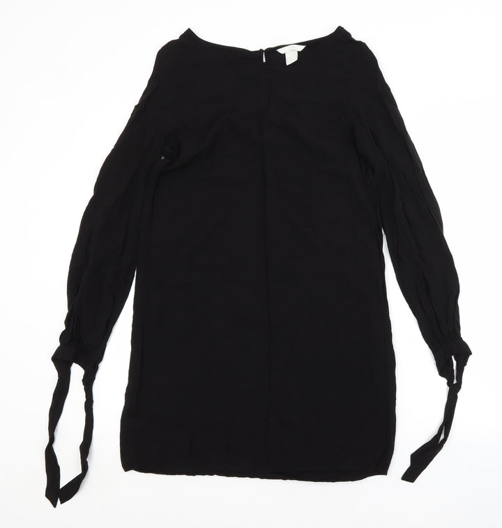 H&M Womens Black   T-Shirt Dress  Size 6