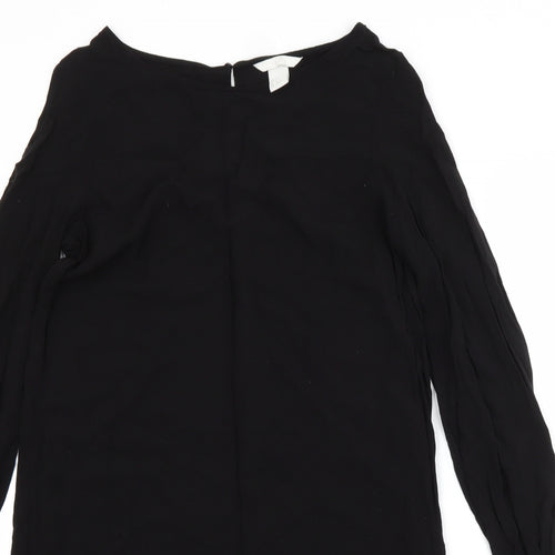 H&M Womens Black   T-Shirt Dress  Size 6