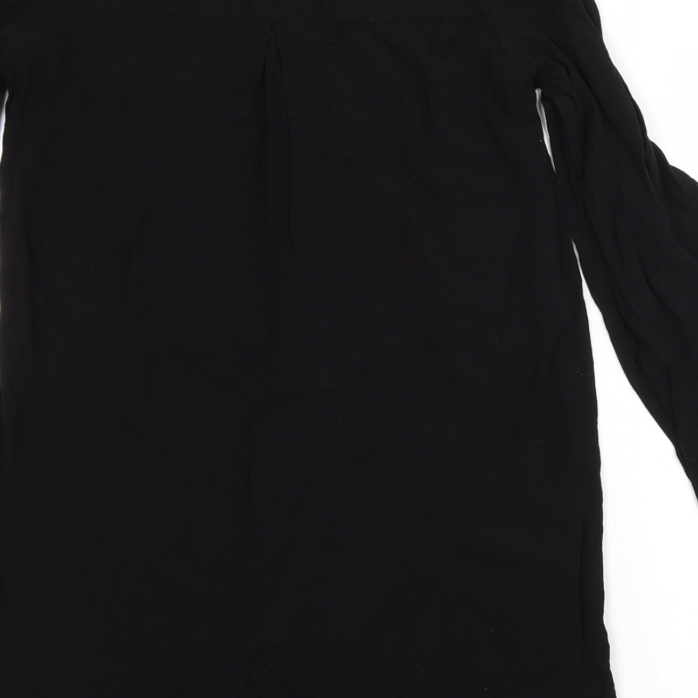 H&M Womens Black   T-Shirt Dress  Size 6