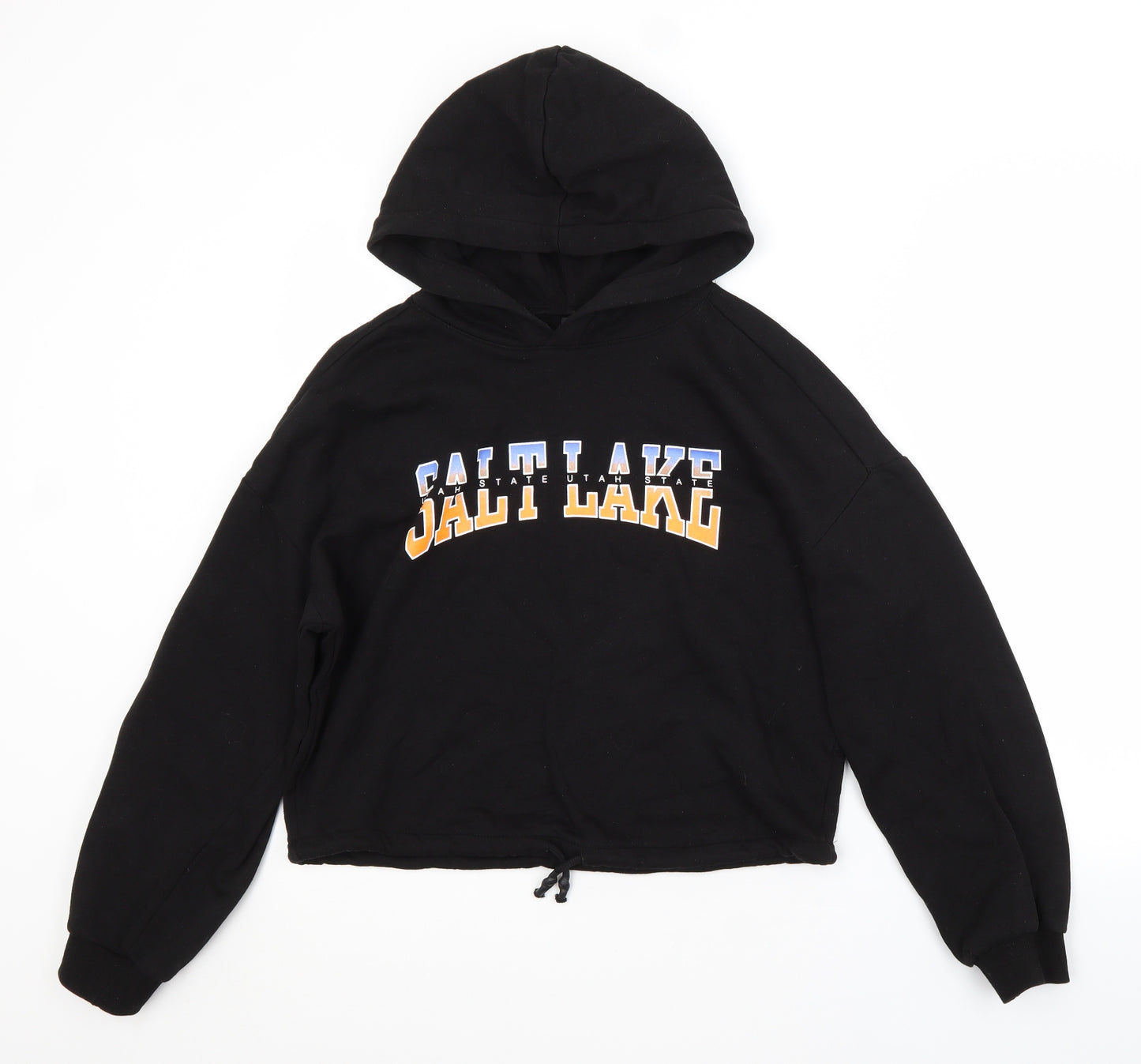 H&M Womens Black   Pullover Hoodie Size S