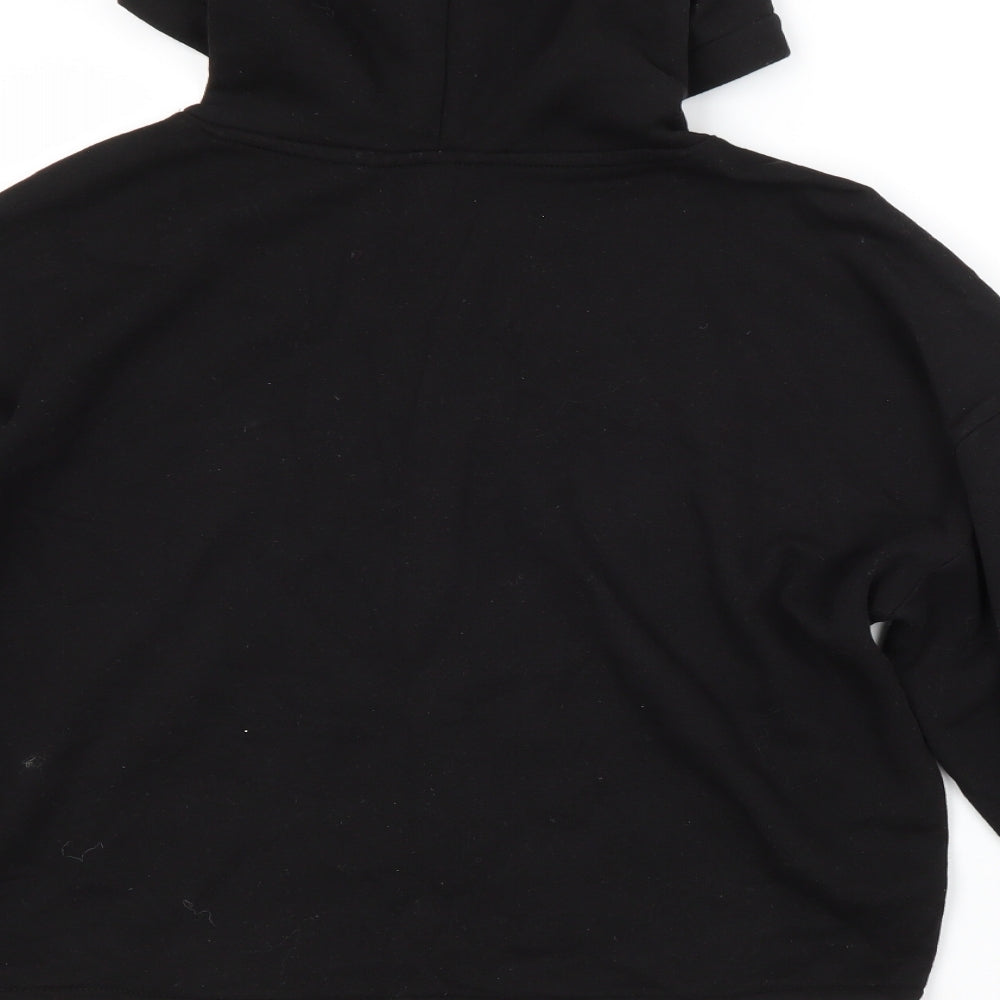 H&M Womens Black   Pullover Hoodie Size S