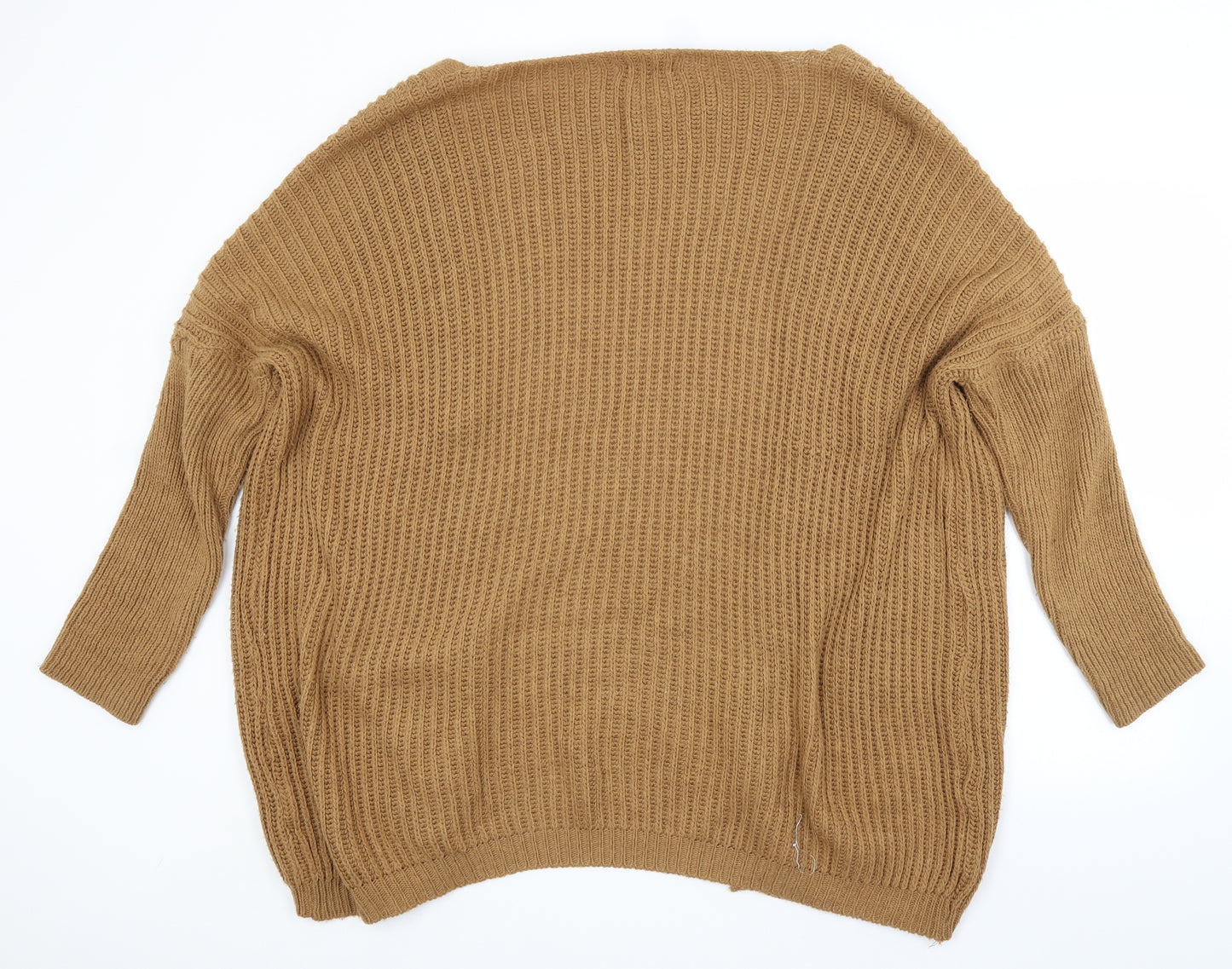 I SAW IT FIRST Womens Brown   Cardigan Jumper Size M