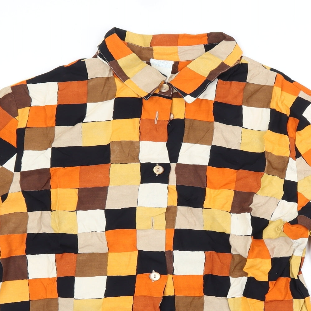 Preworn Womens Multicoloured Camouflage   Button-Up Size 16