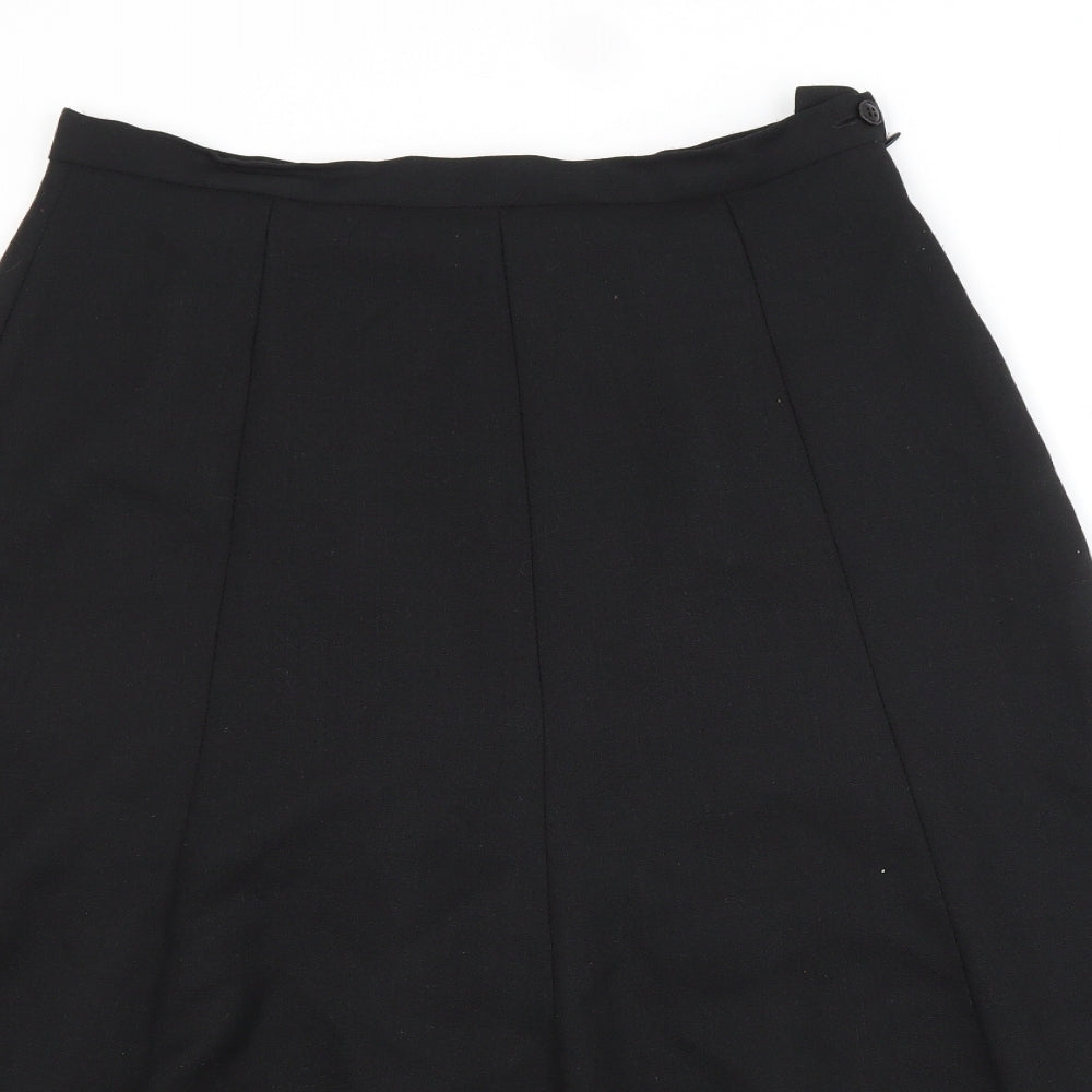 TOPLINE Womens Black   A-Line Skirt Size 14