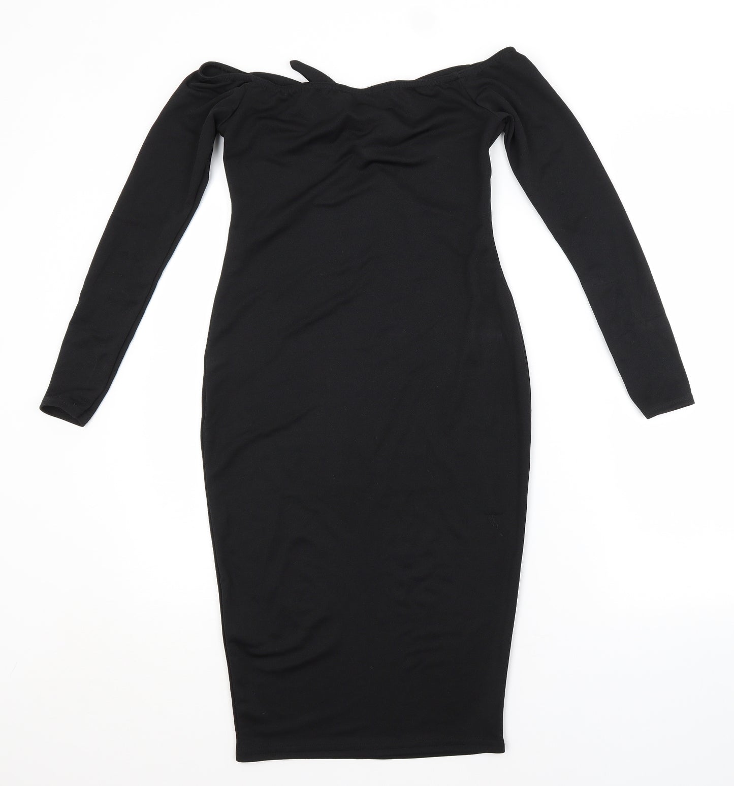 PRETTYLITTLETHING Womens Black   Pencil Dress  Size 8