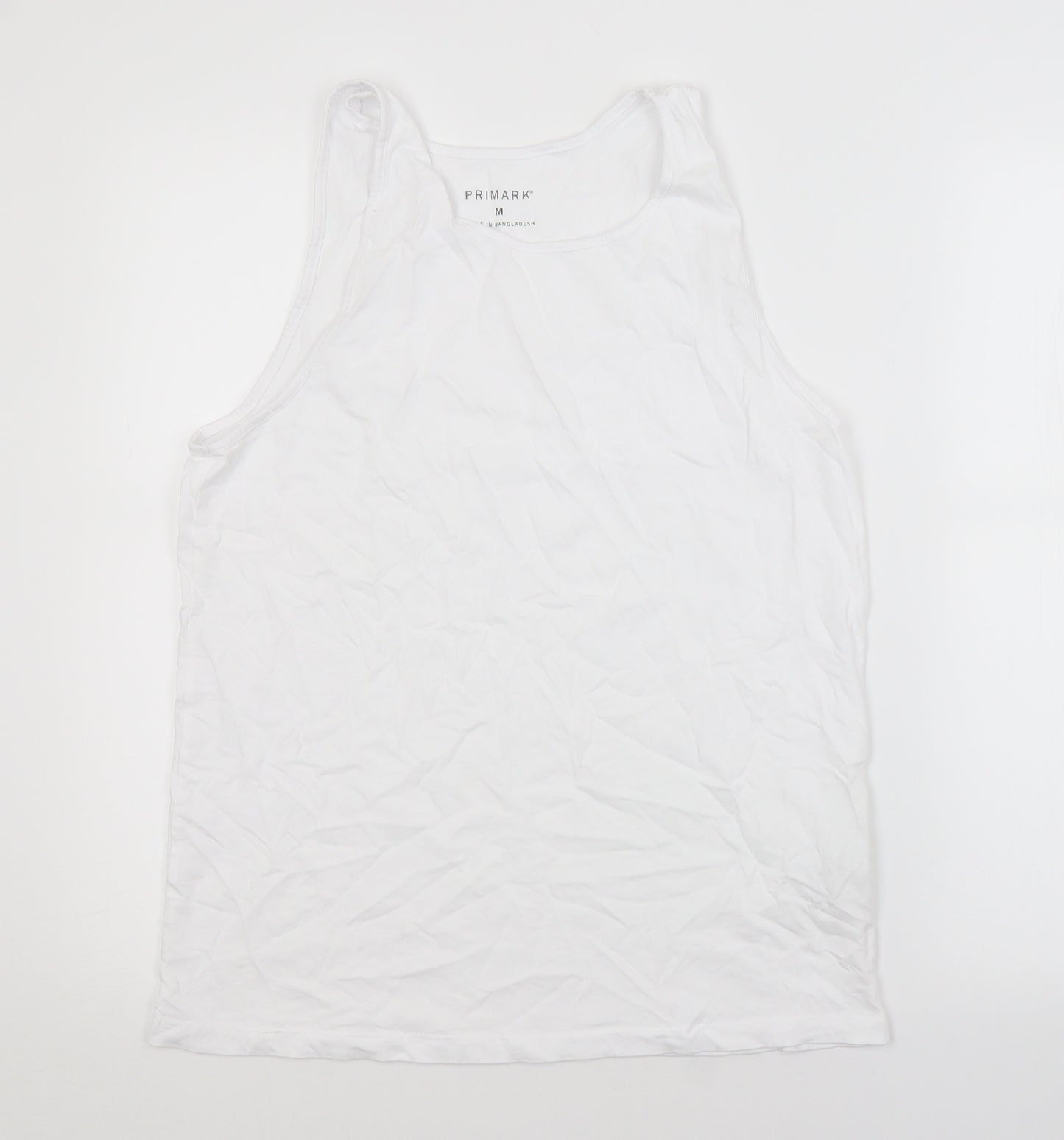 Primark Mens White   Basic Tank Size M