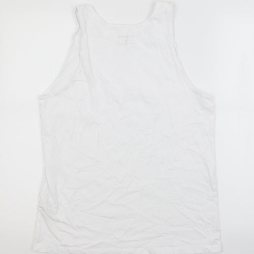 Primark Mens White   Basic Tank Size M