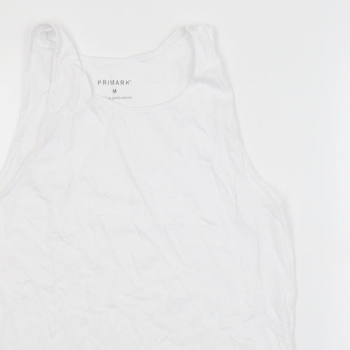 Primark Mens White   Basic Tank Size M