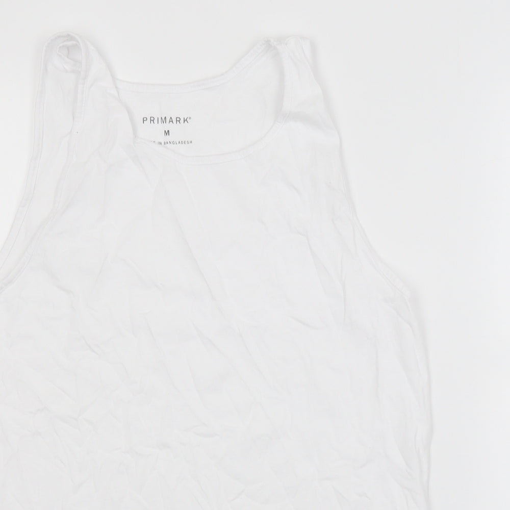 Primark Mens White   Basic Tank Size M