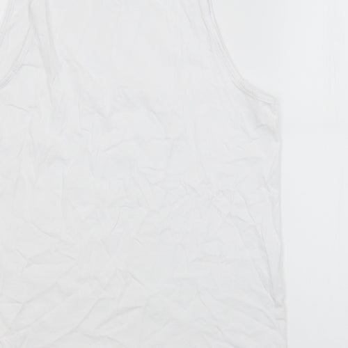 Primark Mens White   Basic Tank Size M