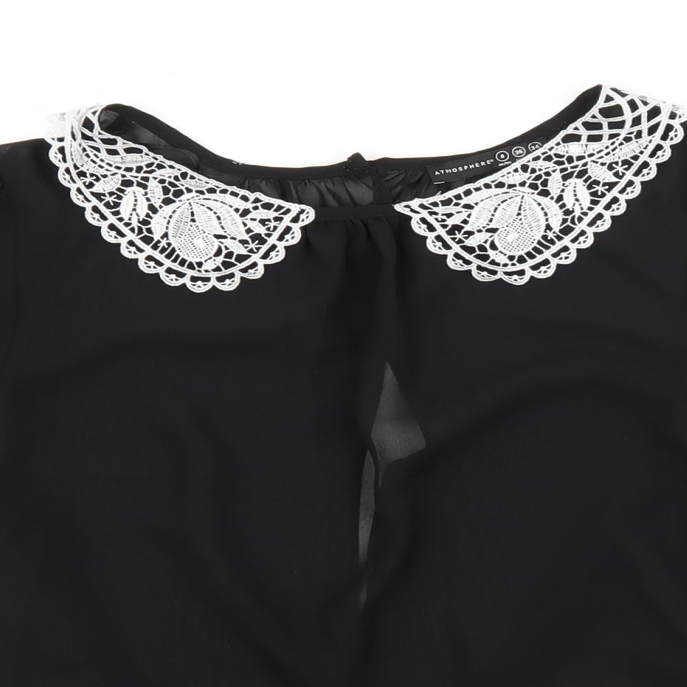 Atmosphere Womens Black   Basic Blouse Size 8