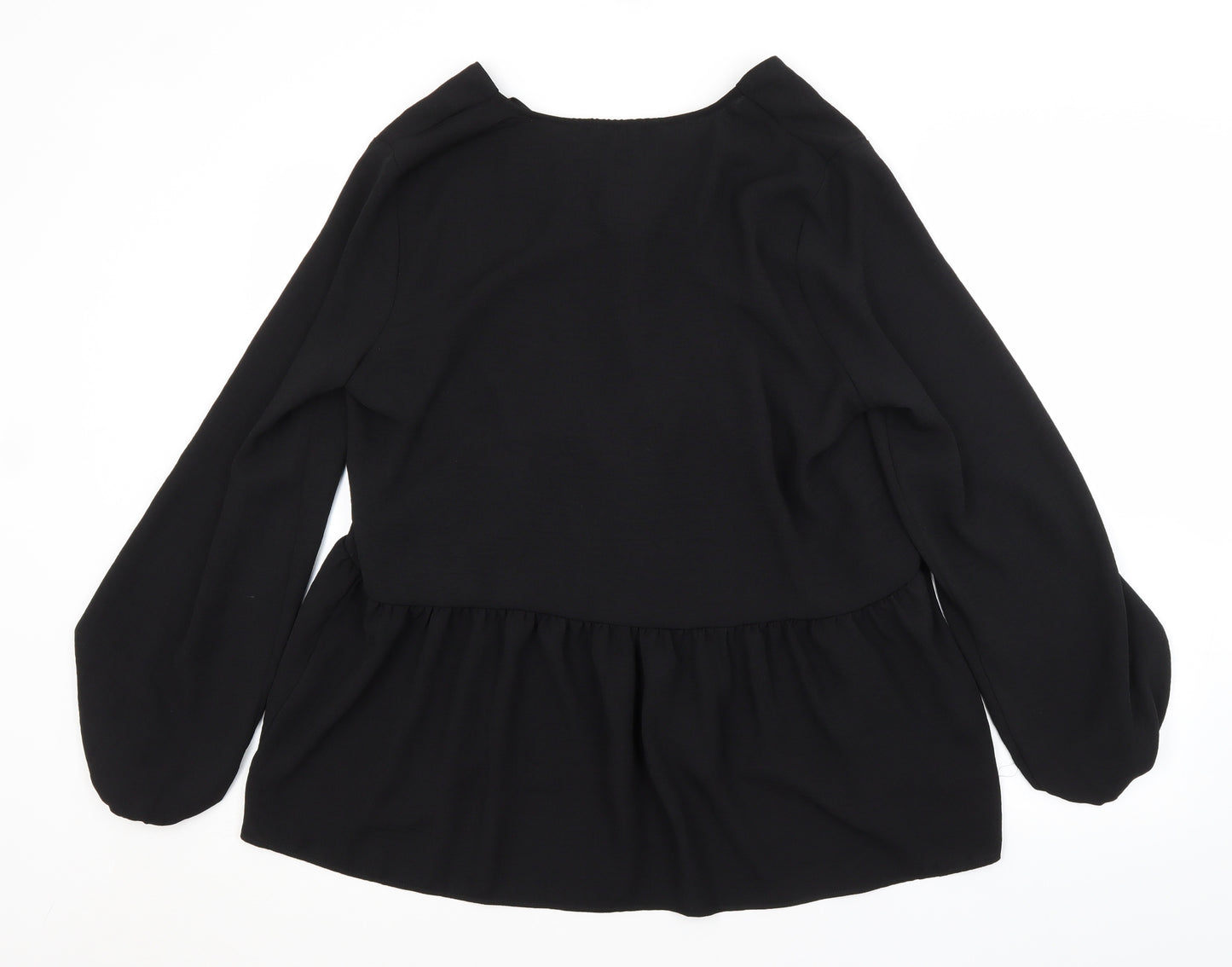 Primark Womens Black   Basic Button-Up Size 14
