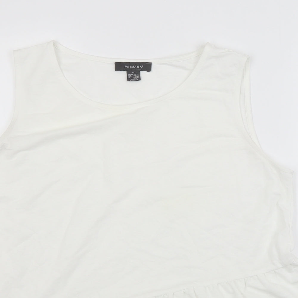 Primark Womens White   Basic Tank Size 12