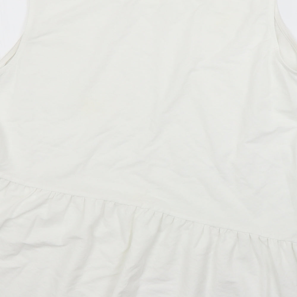 Primark Womens White   Basic Tank Size 12