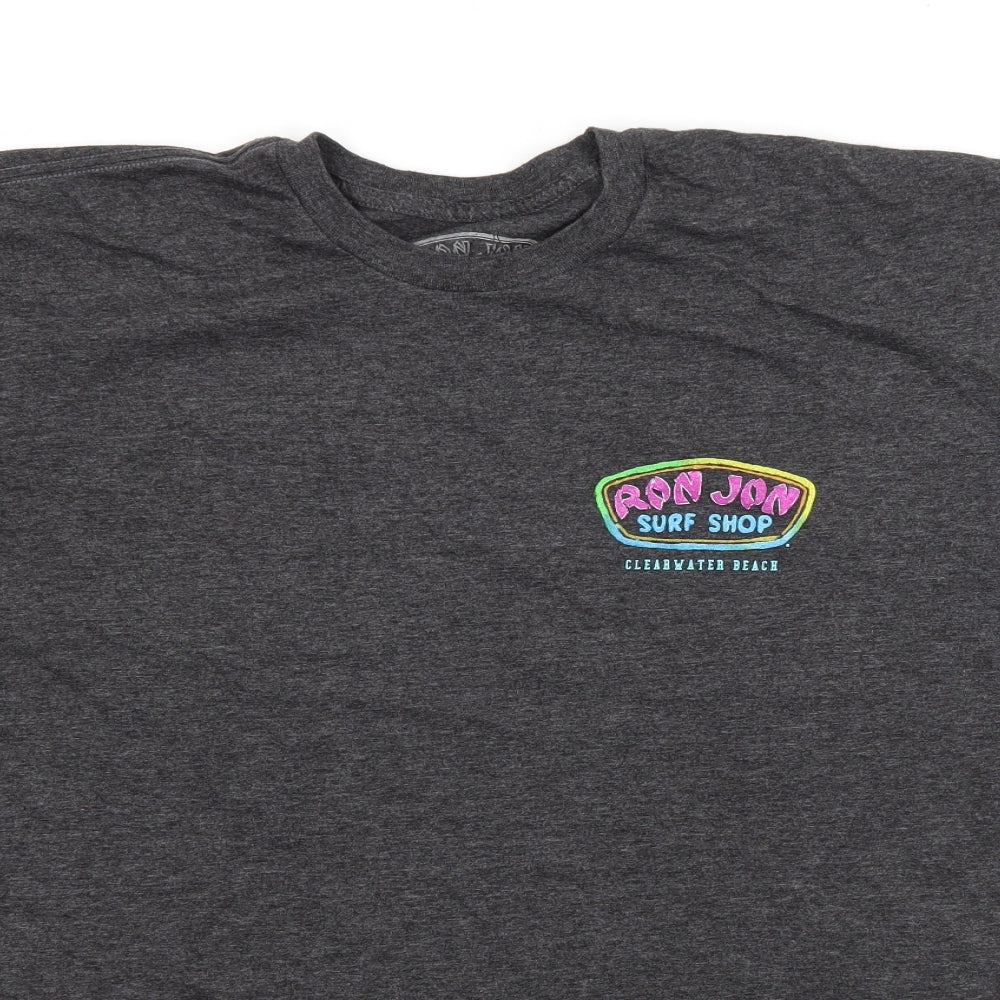 Ron Jon Surf Shop Mens Grey    T-Shirt Size XL