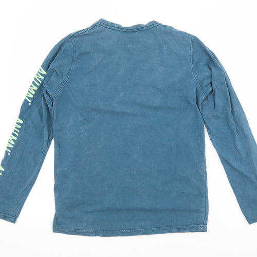 Animal Boys Blue   Basic T-Shirt Size 9-10 Years