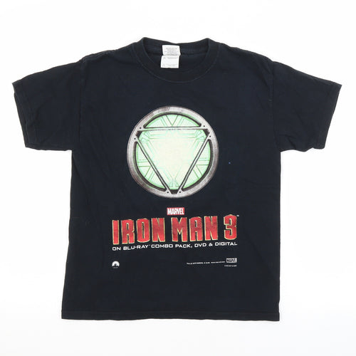 Preworn Boys Blue   Basic T-Shirt Size M  - IRON MAN