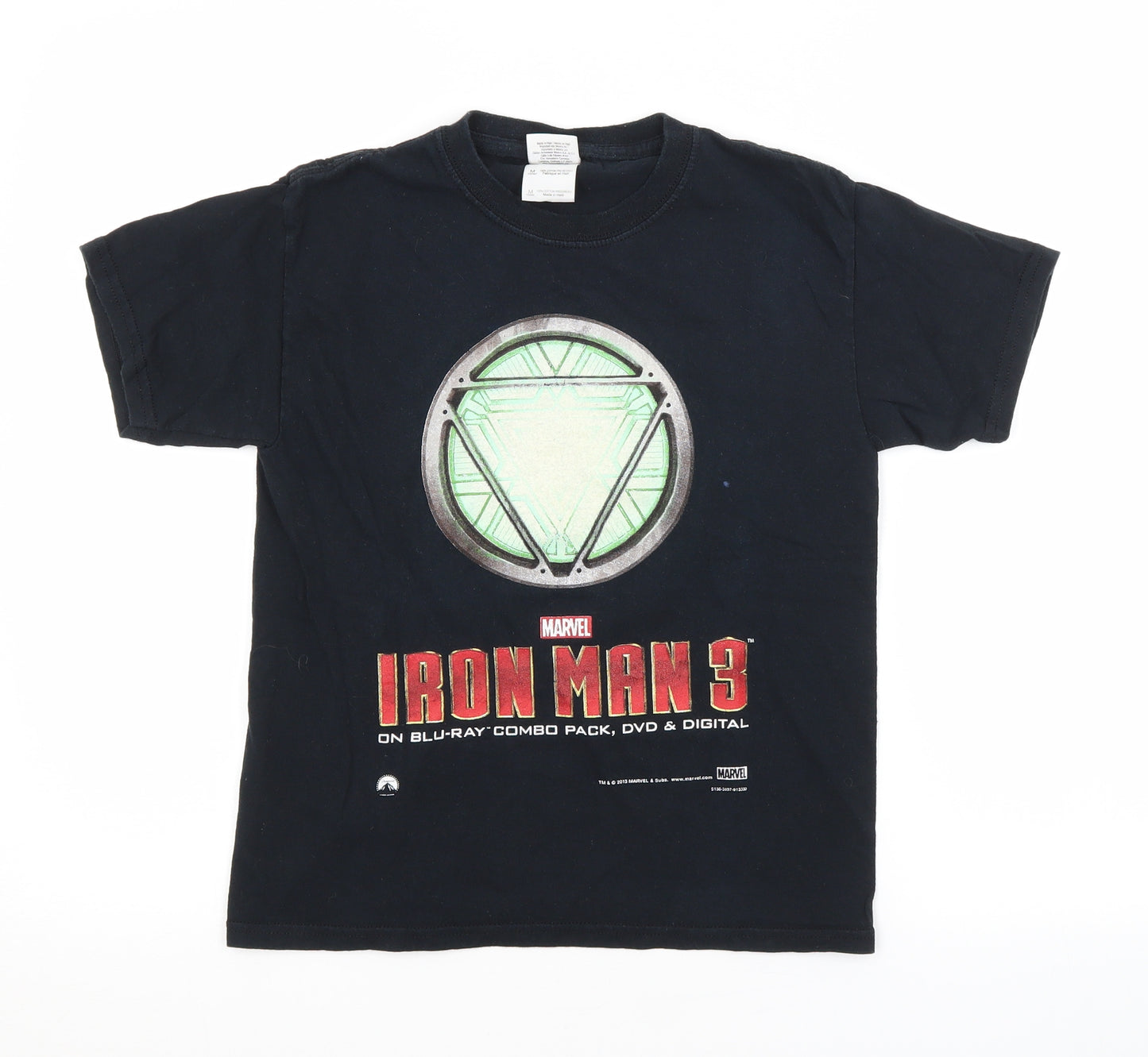 Preworn Boys Blue   Basic T-Shirt Size M  - IRON MAN