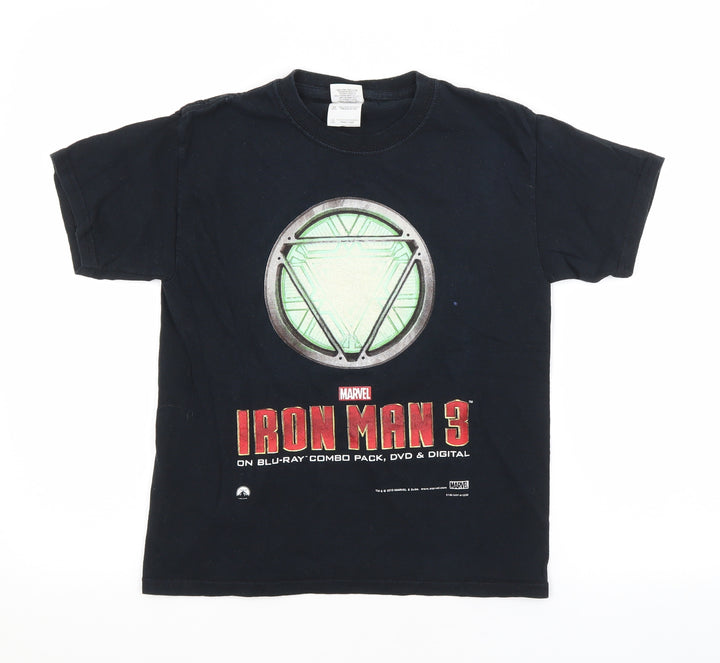 Preworn Boys Blue   Basic T-Shirt Size M  - IRON MAN