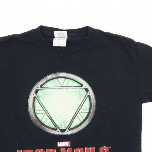 Preworn Boys Blue   Basic T-Shirt Size M  - IRON MAN