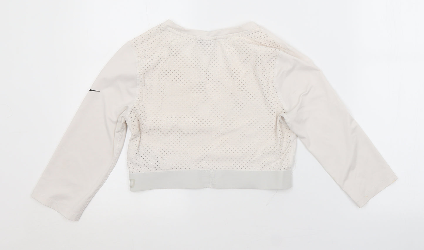 NIKE PRO Womens White   Cropped Casual Size S