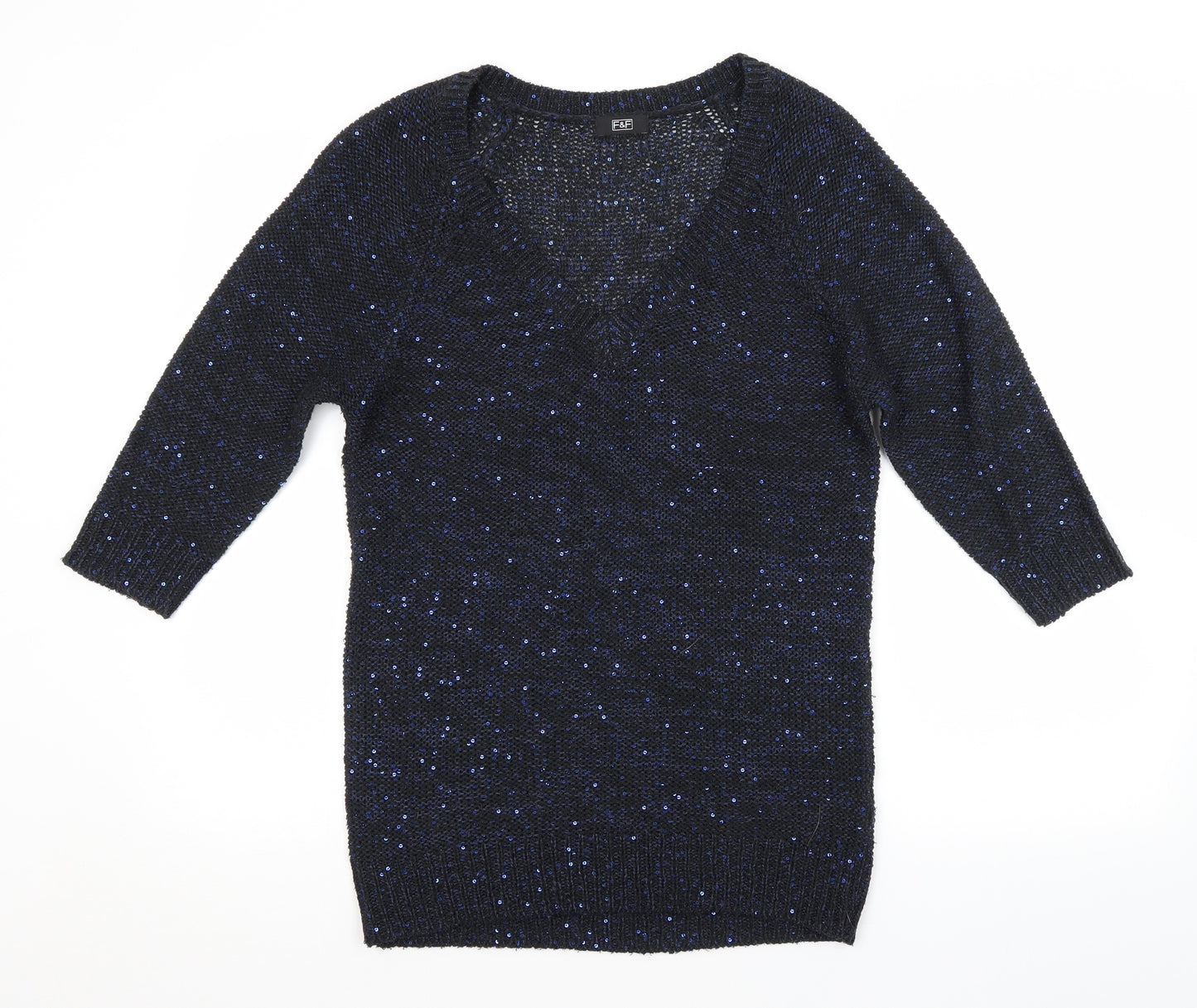 F&F Womens Blue   Pullover Jumper Size 12