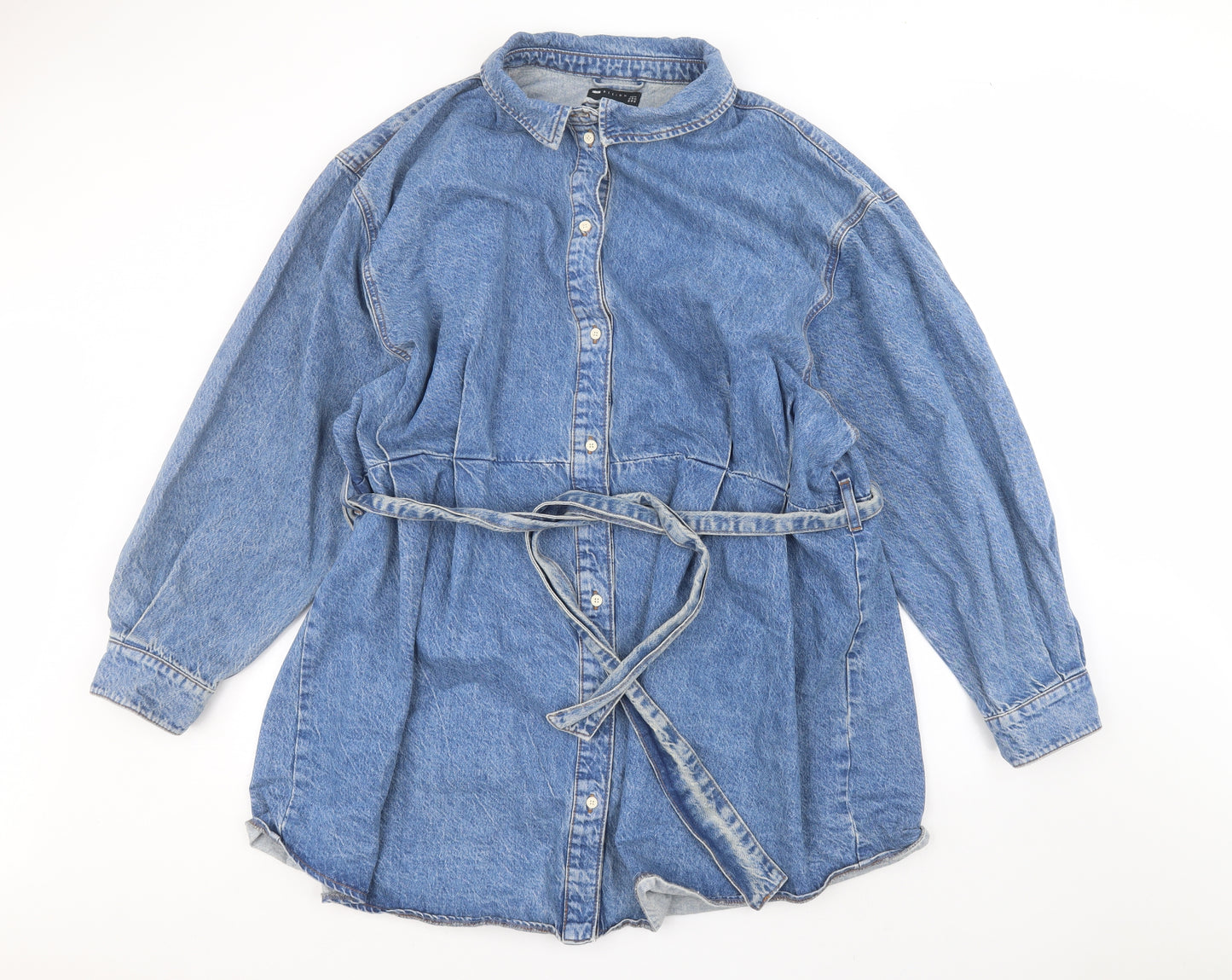 ASOS Womens Blue   Basic Button-Up Size 26