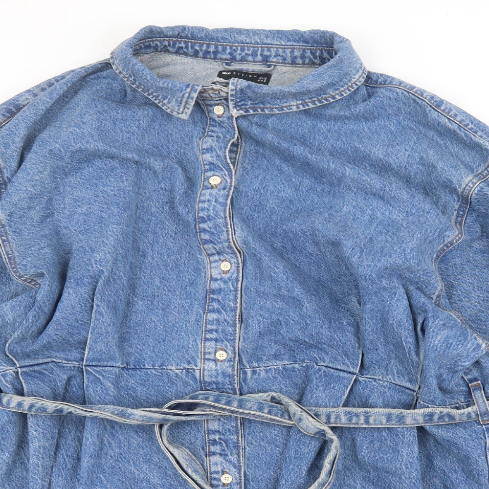 ASOS Womens Blue   Basic Button-Up Size 26