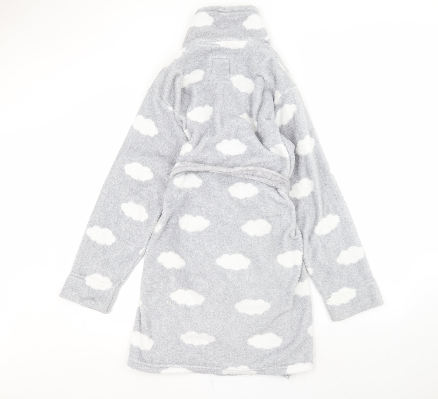 Primark Womens Grey Solid  Babydoll Robe Size XS