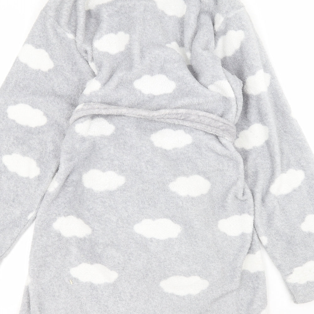 Primark Womens Grey Solid  Babydoll Robe Size XS