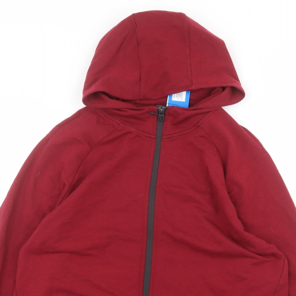 Marks and Spencer Mens Red   Full Zip Hoodie Size L