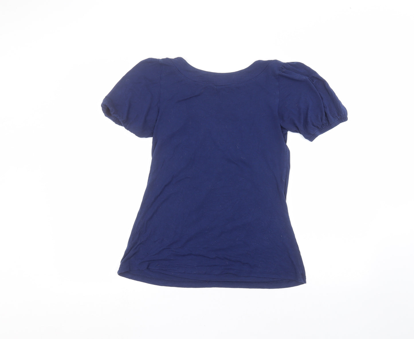 Warehouse Womens Blue   Basic T-Shirt Size 8