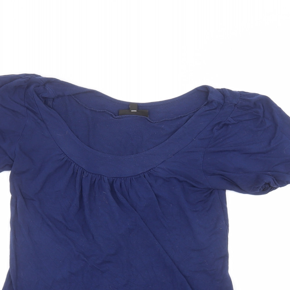 Warehouse Womens Blue   Basic T-Shirt Size 8
