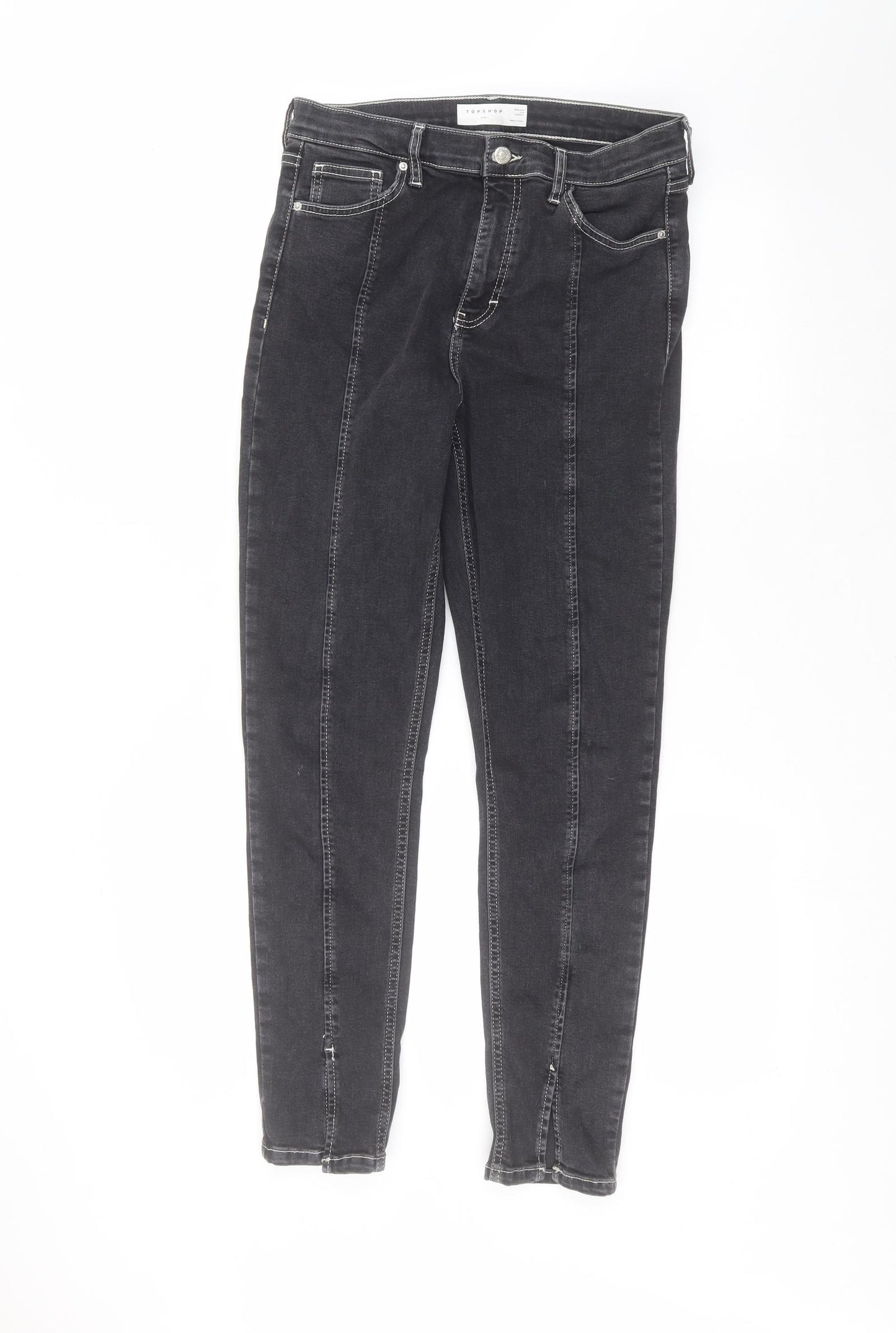 Topshop Womens Black   Skinny Jeans Size 30 in L32 in