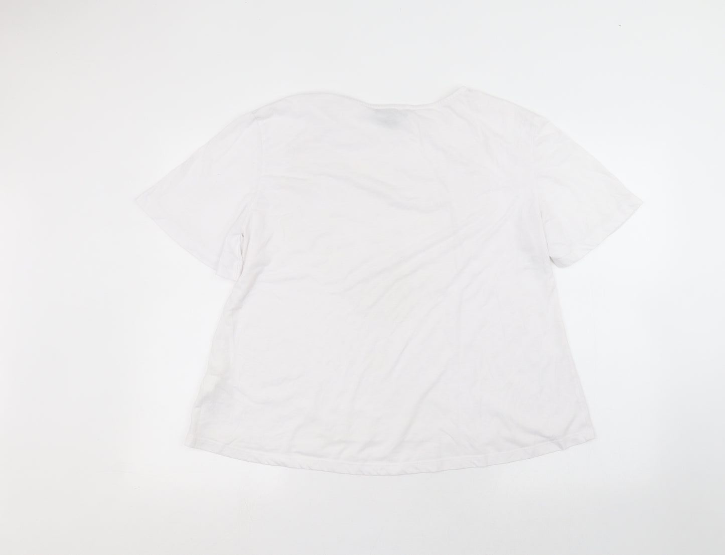 Primark Womens White   Basic T-Shirt Size L