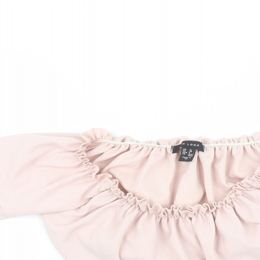 New Look Womens Pink   Basic Blouse Size 10
