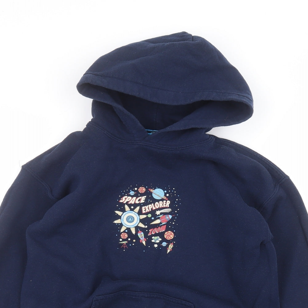 Galactica Boys Blue   Pullover Hoodie Size 9-10 Years