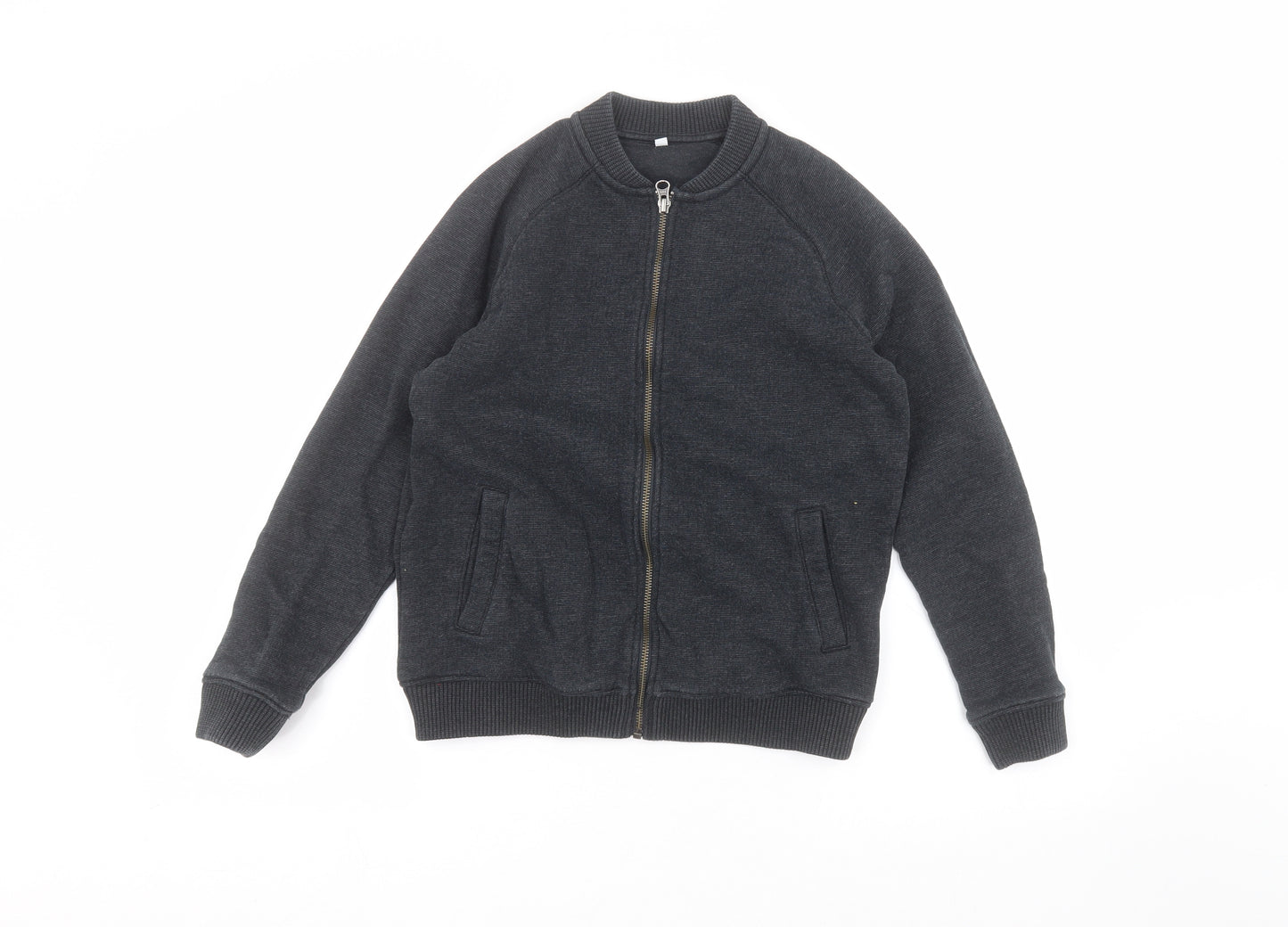 Marks and Spencer Boys Black   Full Zip Jumper Size 11-12 Years