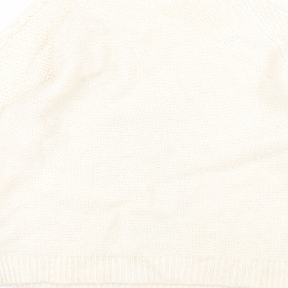 F&F Womens White   Pullover Jumper Size 18