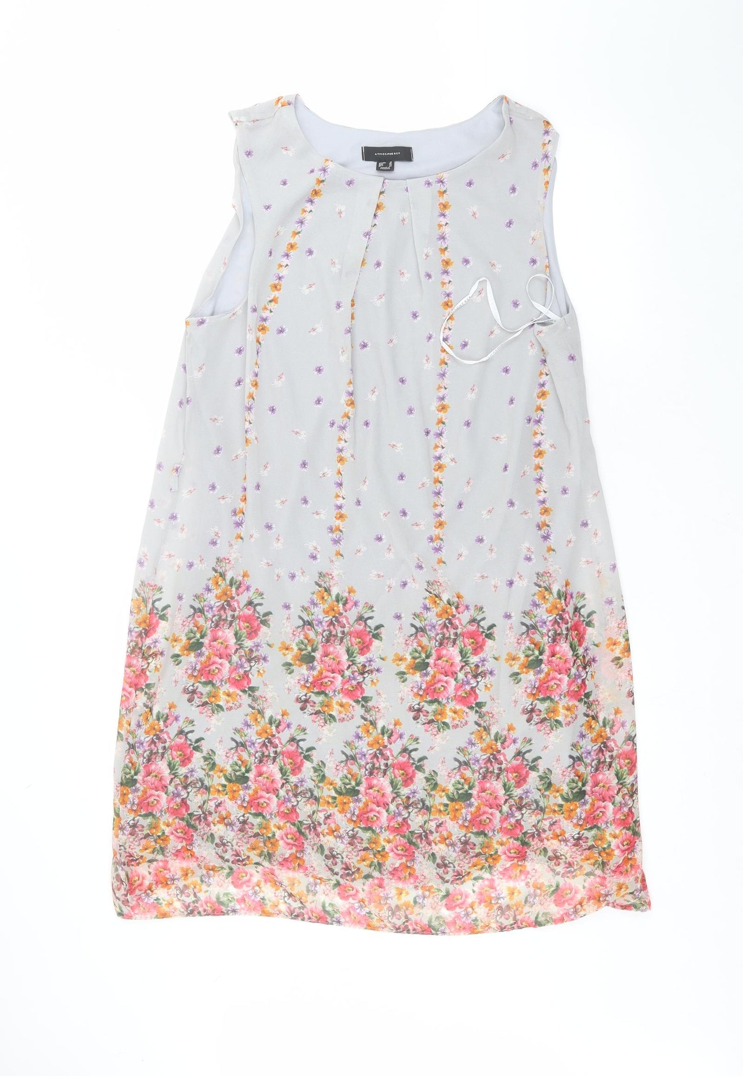 Atmosphere Womens Grey Floral  Basic Blouse Size 18