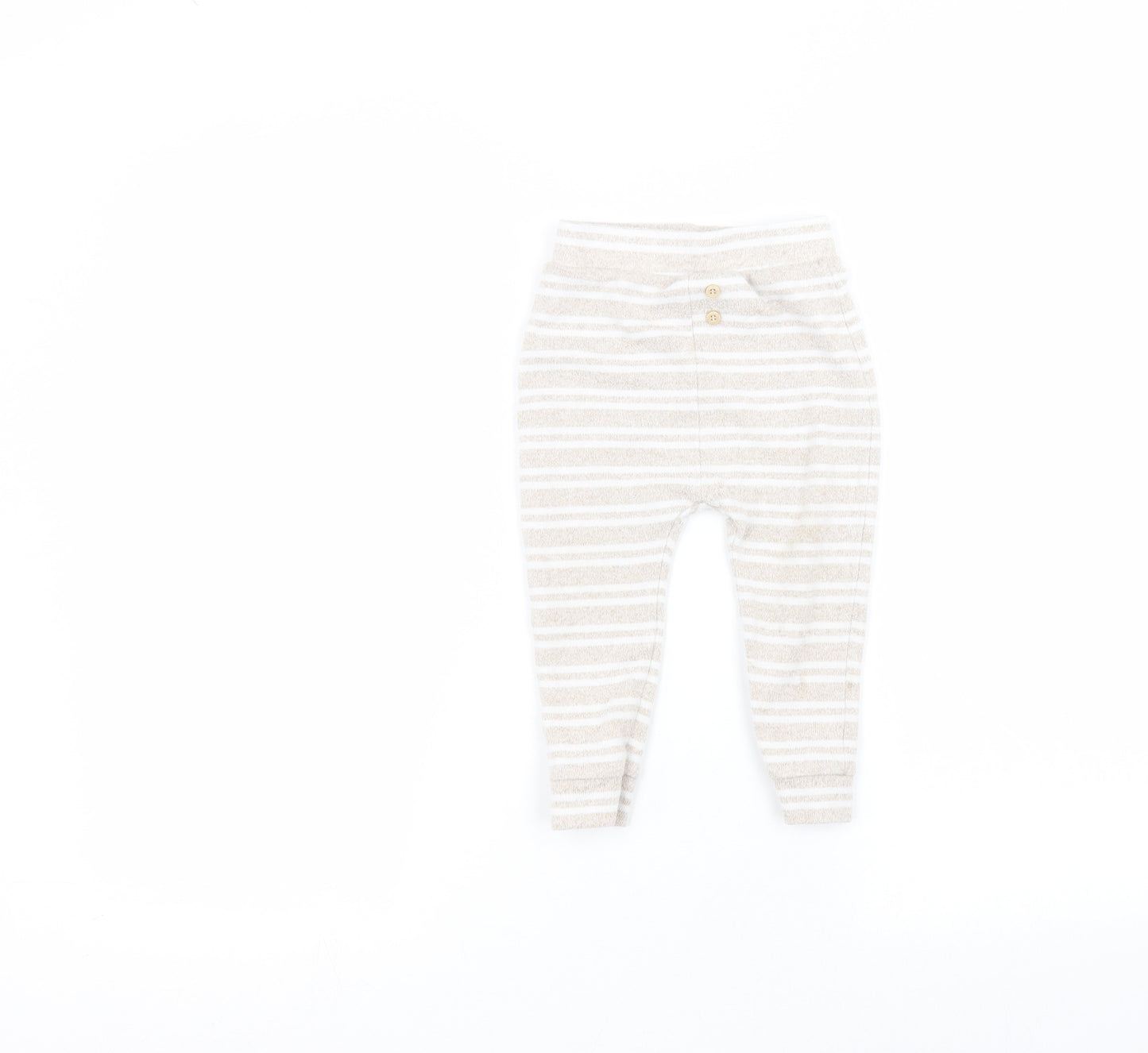 George Baby White Striped  Sweatpants Trousers Size 12-18 Months
