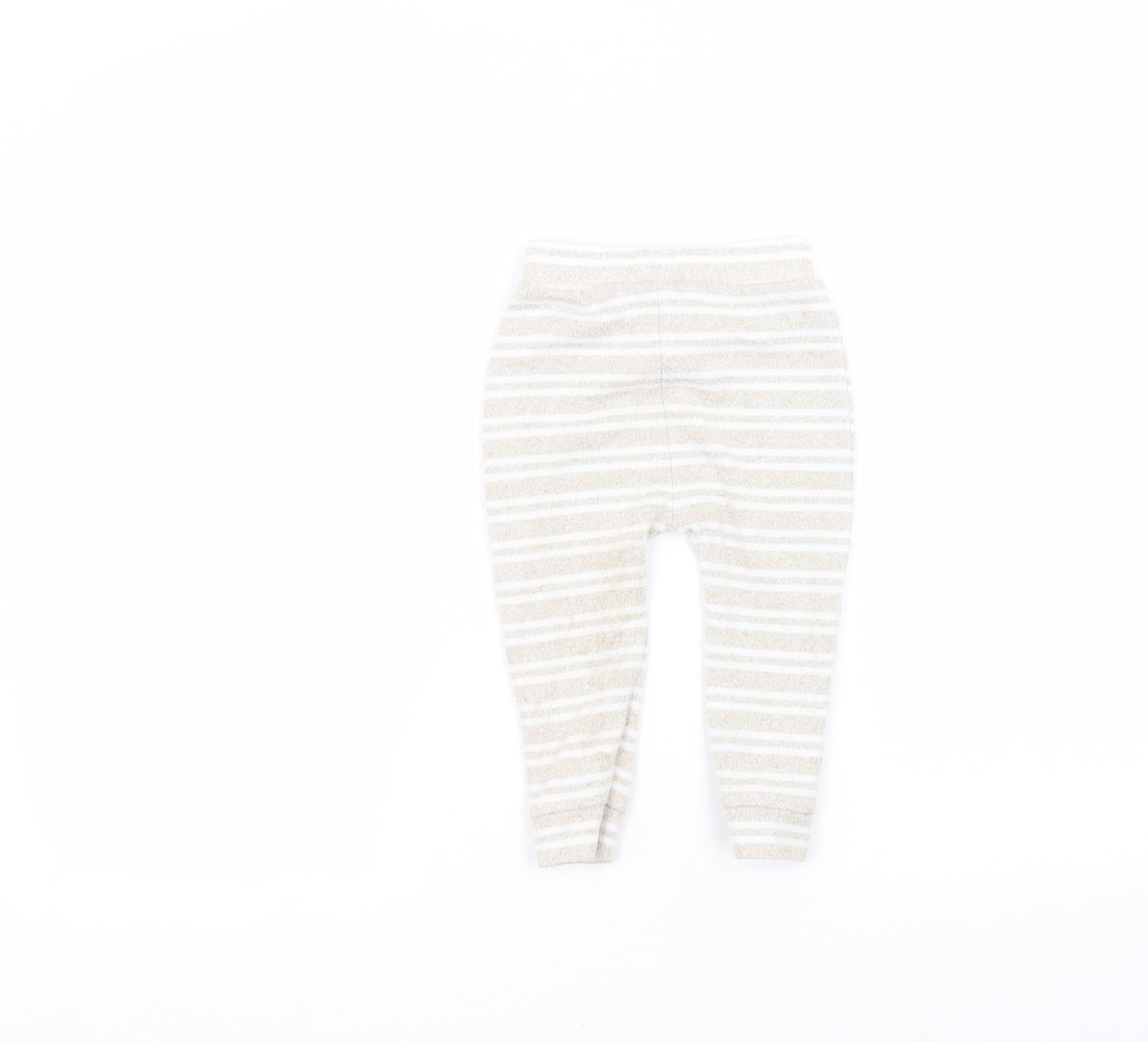 George Baby White Striped  Sweatpants Trousers Size 12-18 Months