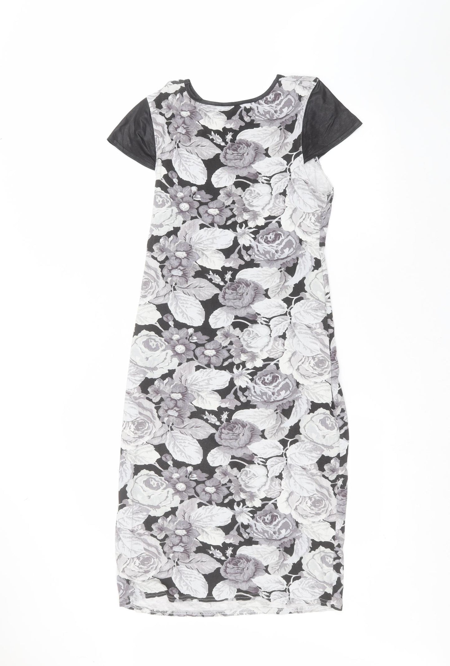 Atmosphere Womens Black Floral  A-Line  Size 14