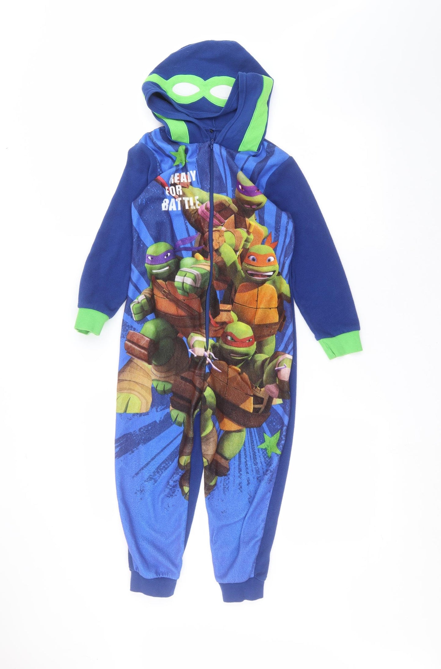 George Boys Blue Solid   One Piece Size 6-7 Years  - Teenage Mutant Ninja Turtles