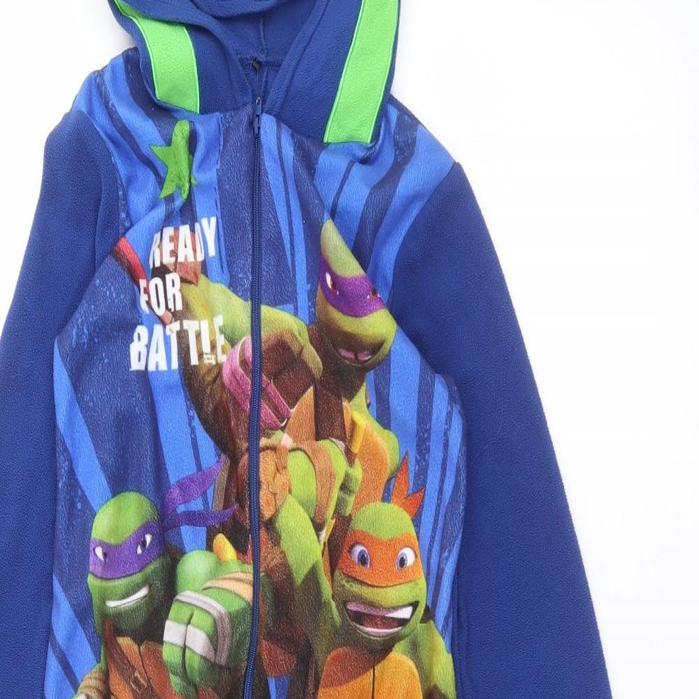 George Boys Blue Solid   One Piece Size 6-7 Years  - Teenage Mutant Ninja Turtles